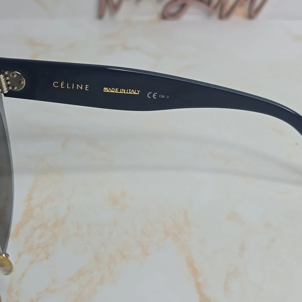 Celine kim Square oversized sunglasses navy Pheobe Philo era rare